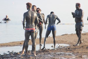 Getting ready for Mud Wrestling...