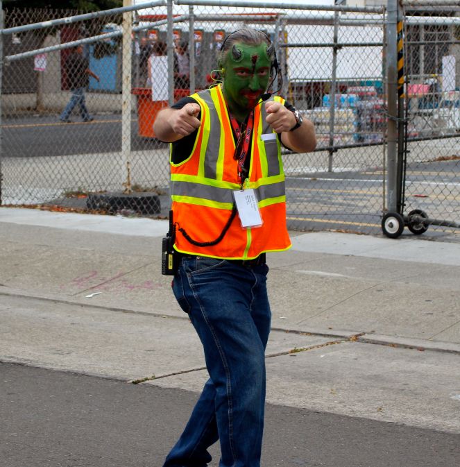Folsom Steward dressed for the party